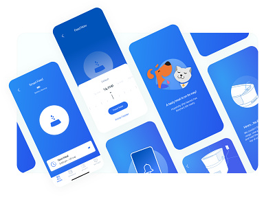 Smart Feeder App Migration app design app migration branding connected product daily ui design feeder illustration pet app pet illustration pet product smart feeder smart home smart product ui user experience user interface