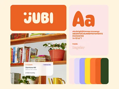 Jubi Branding: colour palette & brand feel bento brand brand bento brand design brand identity branding daily ui design ui ui design ux