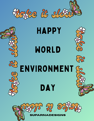 Happy World Environment Day Design animation branding graphic design logo ui
