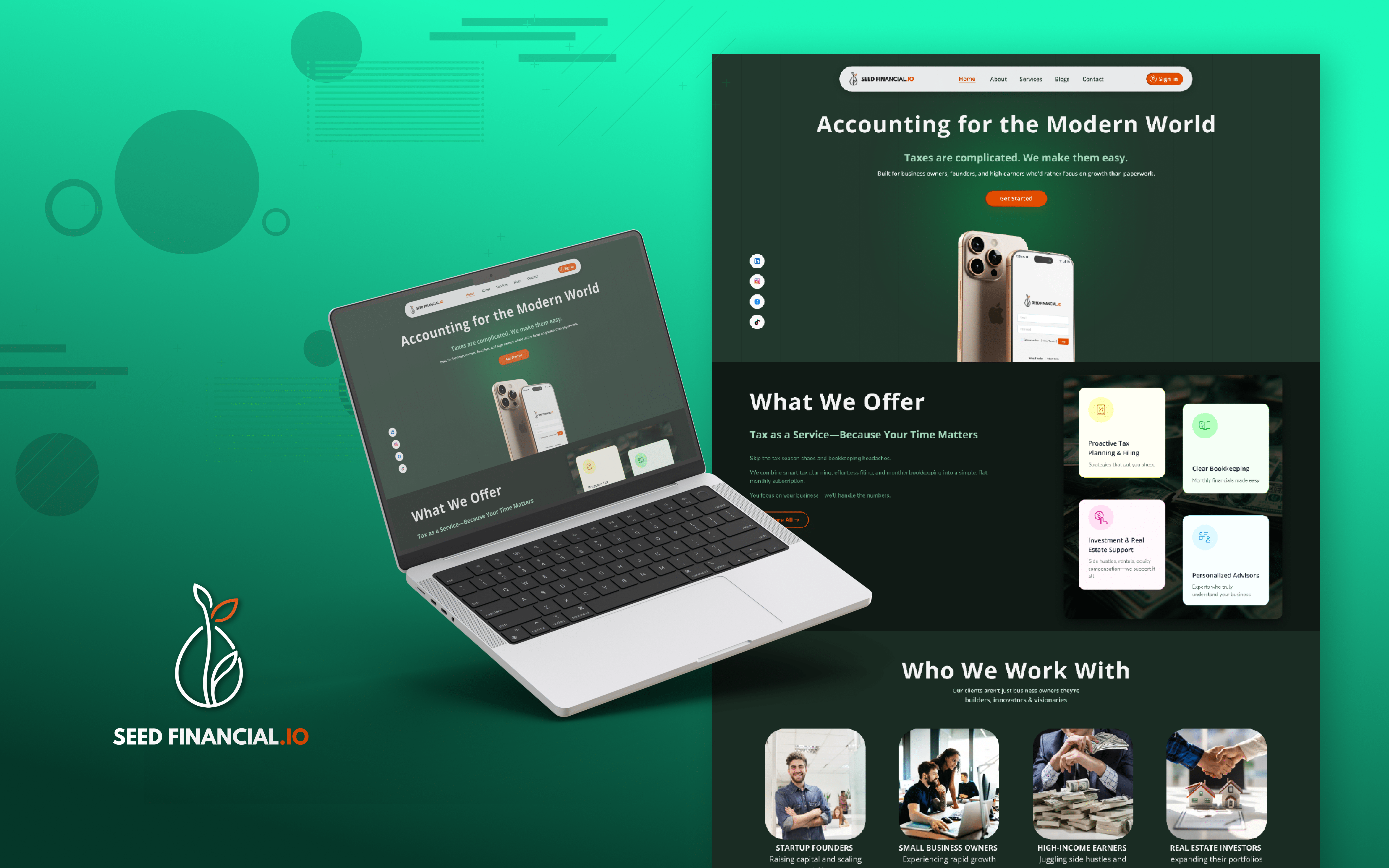 Seed Financial - Website UI Design (Full Project) 2025 accounting banking case study figma financial full website design landing page professional ui ui design uiux ux ux design web ui website