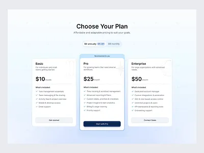 Upgrade Plan - Pricing Page animation b2b clean components dashboard dipa inhouse modern payment plan pricing pricing plan product design saas startup subscriptions ui ui design uiux ux