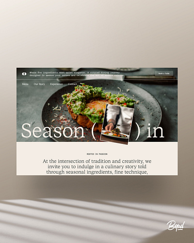 Dining Restaurant Website – UI Design Exploration bistro bistro website chef website food website hospitality hospitality website minimal restaurant restaurant ui restaurant website web design website