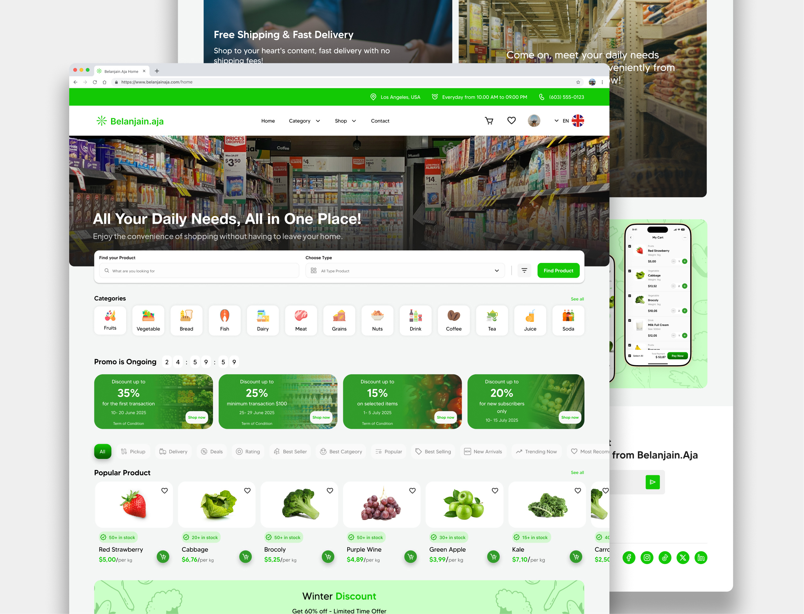 Example of Modern Landing Page/Website Design