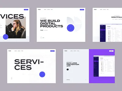 Visux Website agency case clean design digital home modern product services studio study ui ux visux website