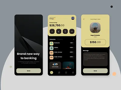 Finance service - Mobile app banking crypto finance minimal ui uibanking uidesign uifiinance uifinance uiux