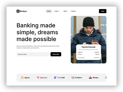 Bank Webflow Website Template accounting bank business finance investment software