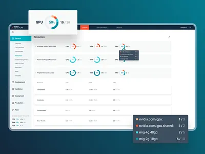 MLOps Platform. ML lifecycle management design figma integration interface ml mlops models plarform system ui user interface ux web design
