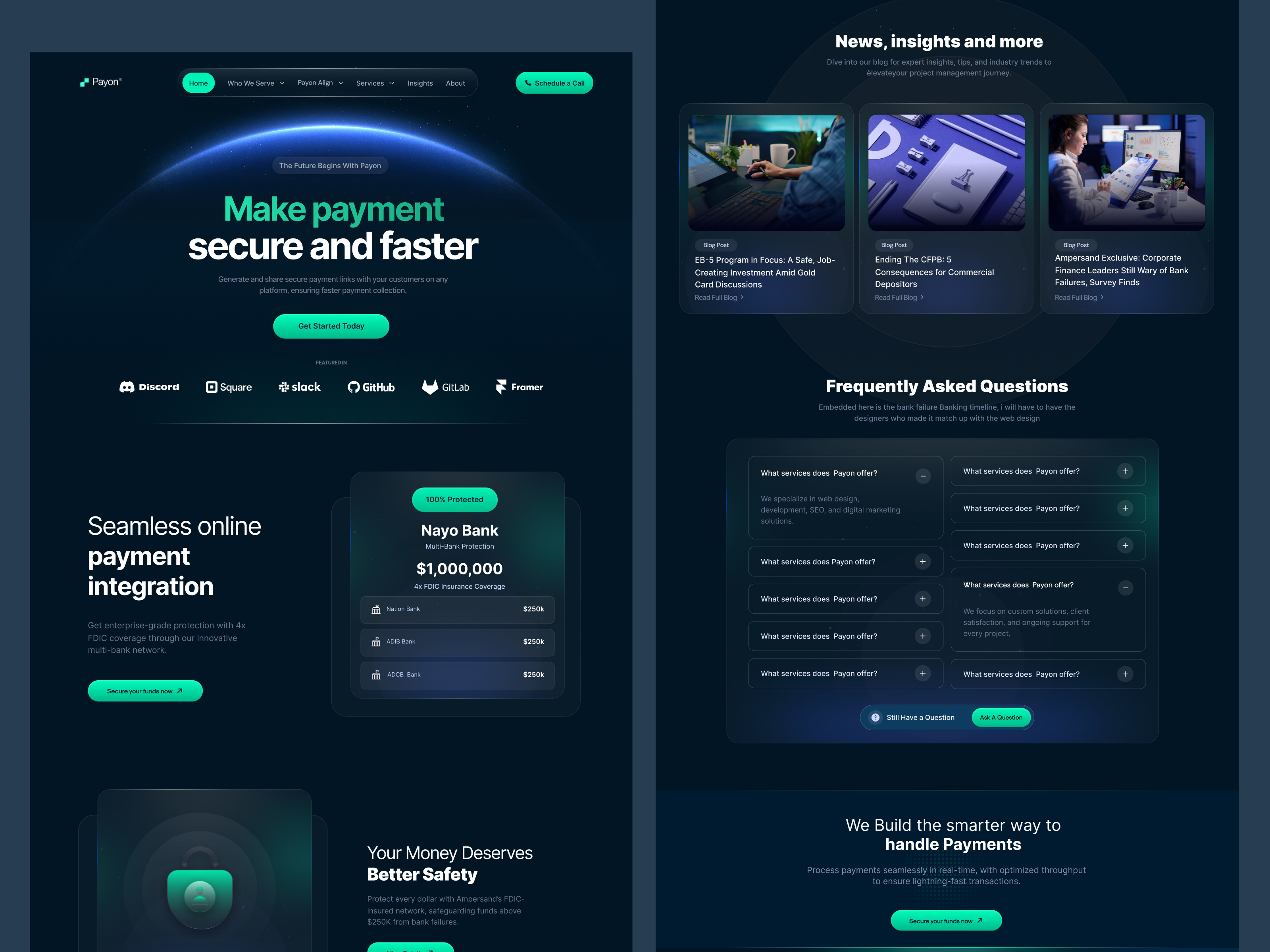 Example of Saa S Website Design