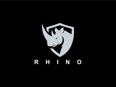 Rhino Logo agency animal background animal logo black face character corporate emblem logo flat graphic design luxurious modern rhino rhino animal rhino creative rhino for sale rhino minimal rhinos shield typography wildlife