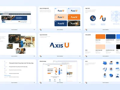 AxisU | Brand Guidelines brandguidelines branding graphic graphicdesign guidelines ill illustration logo vector