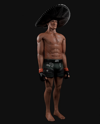 UFC Charachter design 3d animation blender branding charachter design graphic design model stl