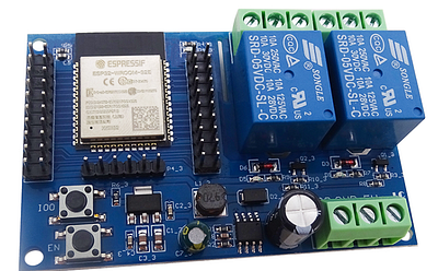 PCB design for esp32 with relay control electronics graphic design iot pcb relay