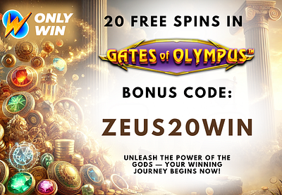 Design for 20 Free Spins at OnlyWin Casino Canada Mobile Bonus branding casino design graphic design illustration logo online casino onlywin casino onlywin casino free spins promo promocode promotion