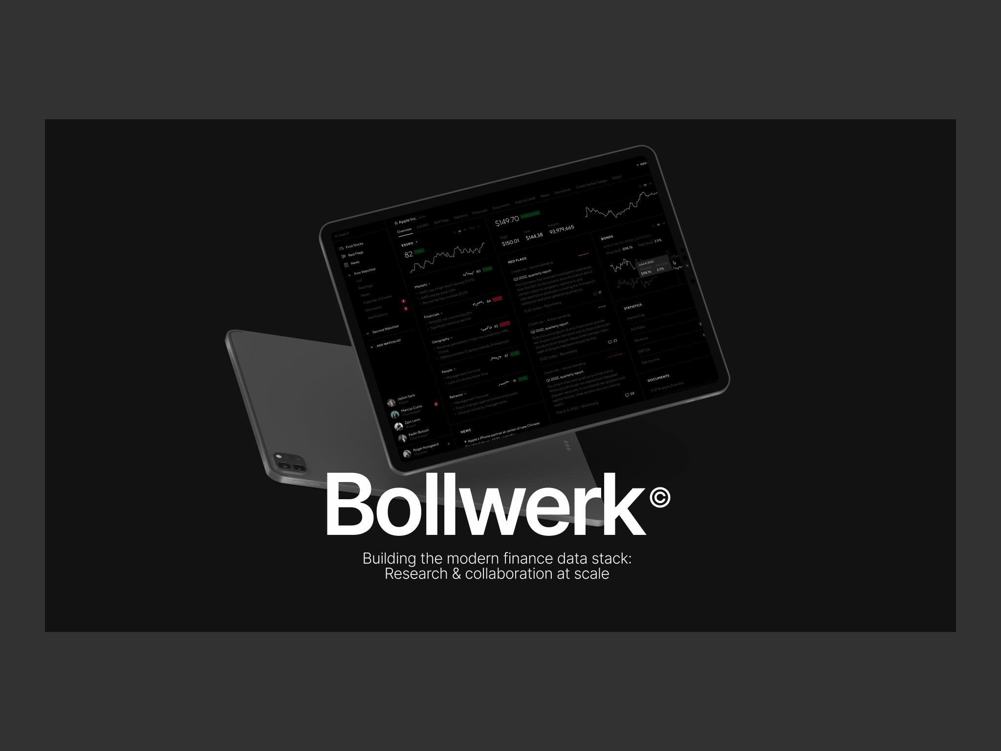 Example of Bollwerk - Startup pitch deck design