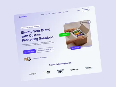 Custom Packaging Website Design custom packaging custom packaging website design packaging packaging landing page packaging website web design