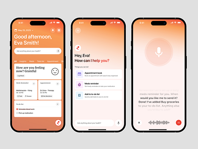 Connectome - AI Healthcare & Wellness Mobile App Design ai ai app ai assistant ai mobile app ai platform ai tool android app designer app designer app interface app ui design application design healthcare healthcare app design healthcare design mobile app mobile app design mobile ui ui ux wavespace wellness