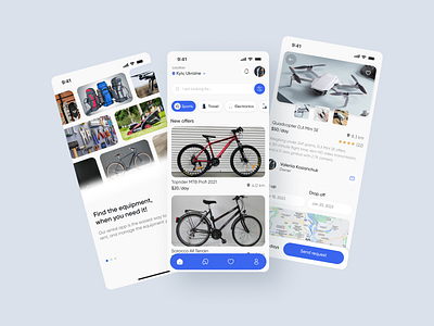 UX/UI design for future rental app app application branding dailyui design rental rentalapp startup ui uidesign ux uxui