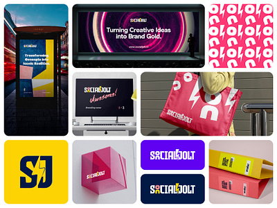 Social Jolt Brand Identity agency brand design brand designer brand identity branding branding designer concept design design agency graphic design idea logo logo designer logotype marketing agency minimal modern startup studio visual identity
