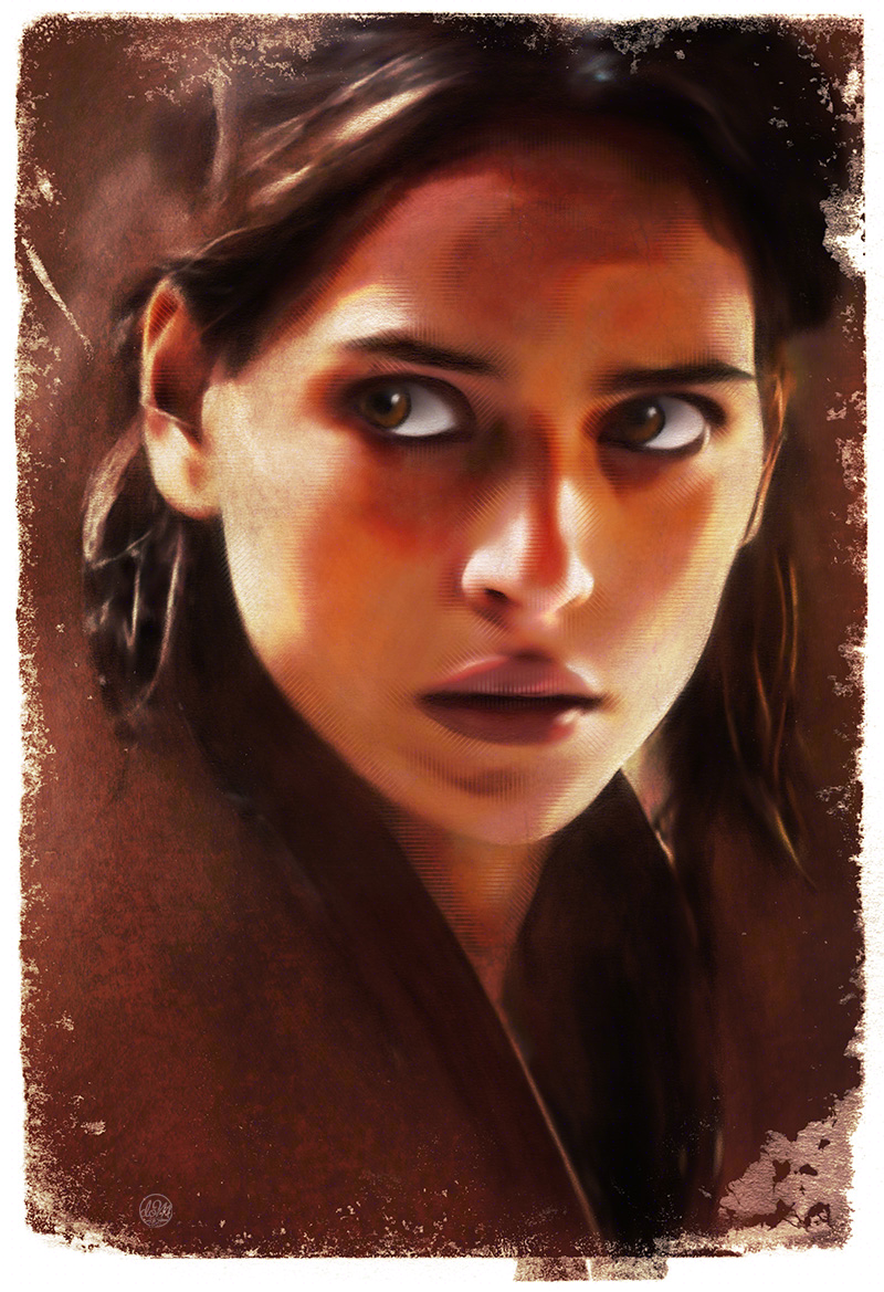 Bix Caleen adria arjona andor bix caleen disney illustration lucasfilm painter portrait procreate star wars