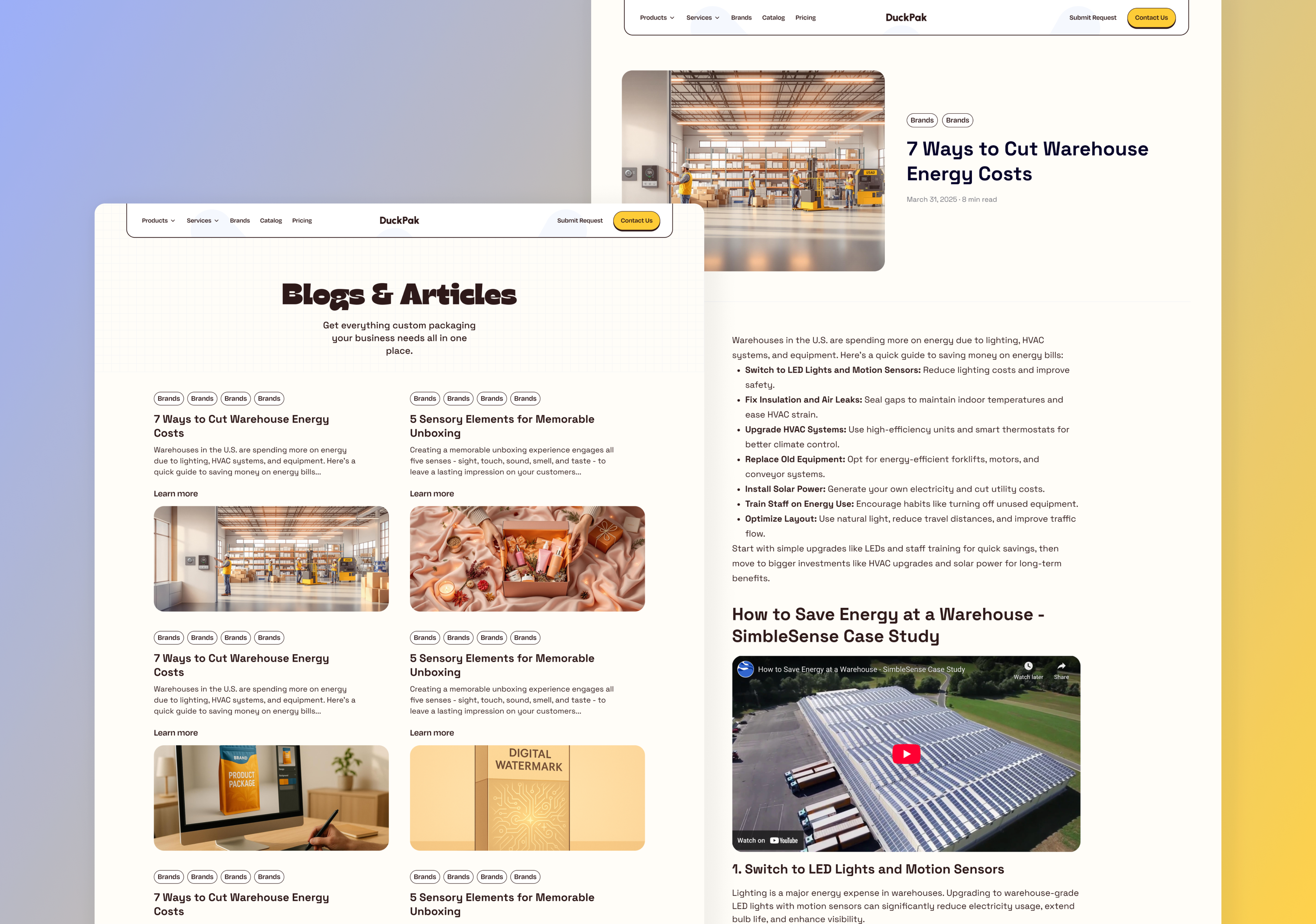 Blog Listing Page Design article page blog listing page blog page blog reading page blog website design detail page modern design newsletter page