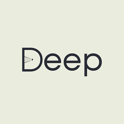 Deep (Wordmark) Logo Design ai brand design brand identy branding chatgpt design designinspiration designtrends graphic design logo logodesigner logomaker logotype veo3 visual design visual identy