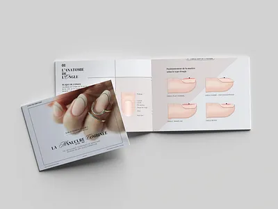 Nail Instructor Book anatomy book branding flyer formation illustration instructor livret manucure nail polish print salon ui vector