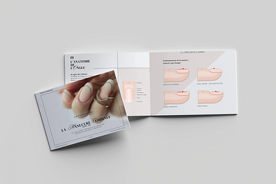 Nail Instructor Book anatomy book branding flyer formation illustration instructor livret manucure nail polish print salon ui vector