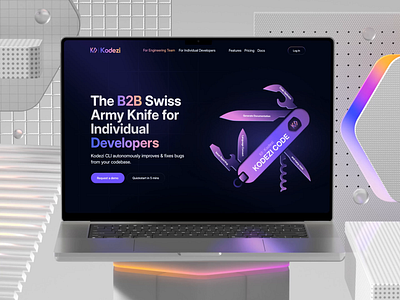 Kodezi – AI Code Developer Assistant Website UI ai assistant ai assistant landing page ai code ai product animation code code language code platform dark ui product design wavespace web design web ui web3 web3 landing page web3 platform web3 ui web3 website website design website ui