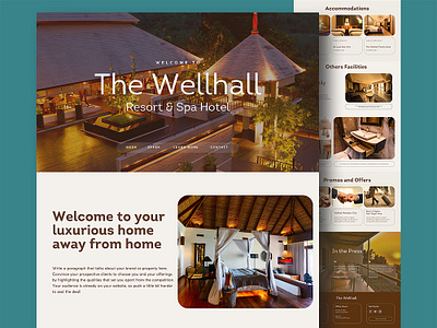Luxury Resort & Spa Hotel Website – Serene Stay, Elegant UI elegantwebdesign hospitalitydesign hotelwebsite landingpagedesign luxuryui minimalluxury resortwebsite travelux uiforhotels webdesigninspo