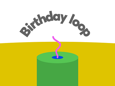 Birthday loop animation illustration motion graphics