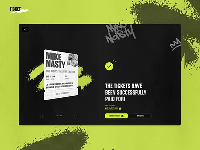 Kyd Labs: Ticket dark mode desktop event graphic graphic design kydlabs minimal mobile music pop up product design success ticket ticket platform ticketing ui ux web