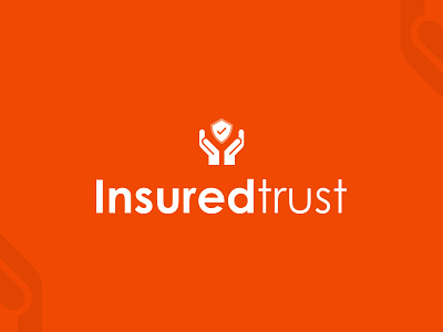 Insurance Logo Design "InsuredTrust" brand branding businesscard creative design firm illustration insurance logo logodesign logotype minimal vector