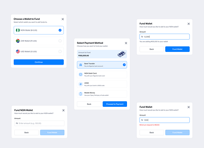 Modals design fintech landing page modals ui design ui ux web page