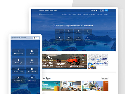 Darmawisata Indonesia V3 ticket tour travel ui ux website