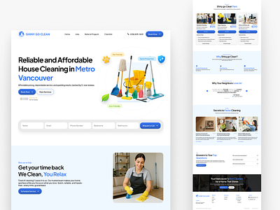 Home Cleaning Service Website cleaning website graphic design home cleaning service website home cleaning website home service website mohd mohd designz mohdesignz ui uiux user interface design website design