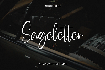 Sageletter branding design font graphic design illustration logo sageletter script ui vector