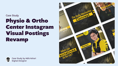 Physio & Ortho Center Instagram Visual Postings graphic design social media content social media design
