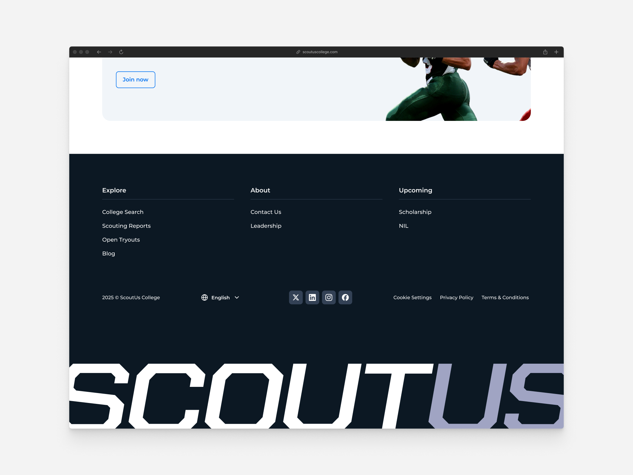 Example of Footer
