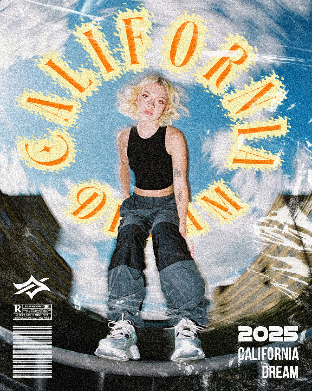 California Dream graphic design poster