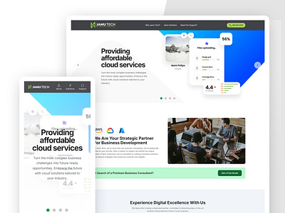 Jamu Tech cloud ui ux website