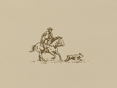 Rancheros australian shepherd brand design branding cattle dog cowboy design illustration rancher texas western