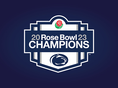 PENN STATE NITTANY LIONS 2023 ROSE BOWL CHAMPIONS - Logo Concept 2023 branding cfp champions college football concepts lions matt harvey nittany lions penn state playoffs rose bowl