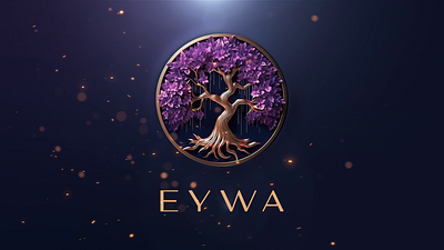 EYWA Meditation App - Logo Design ai design animation avatar branding design eywa graphic design illustration logo logo design meditation motion graphics spirituality tree variable logo