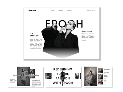 EPOCH UI – A Bold Take on Future Fashion Campaign application dribbble figma figmadesign flow interaction persona prototype research sketch ui uidesign uiux user userinteraction userinterface userresearch webapp website wireframe