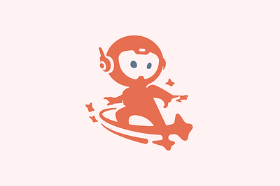 Super Star Rider astronaut branding character design gaming graphic design logo mascot minimal space stars vector