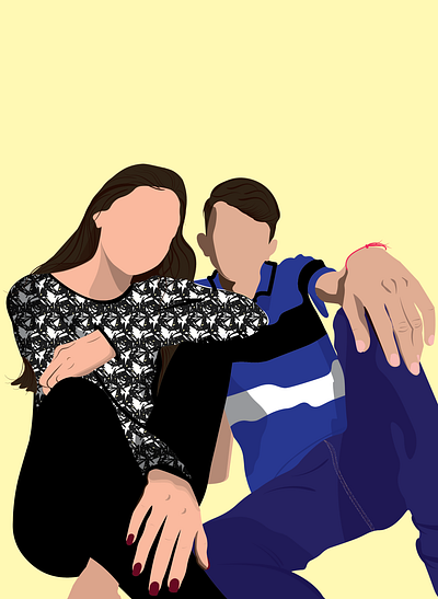 Flat Illustration | Sibling Series #01 adobe adobeillustrator creativity design designer digitalart graphic design illustration illustrator