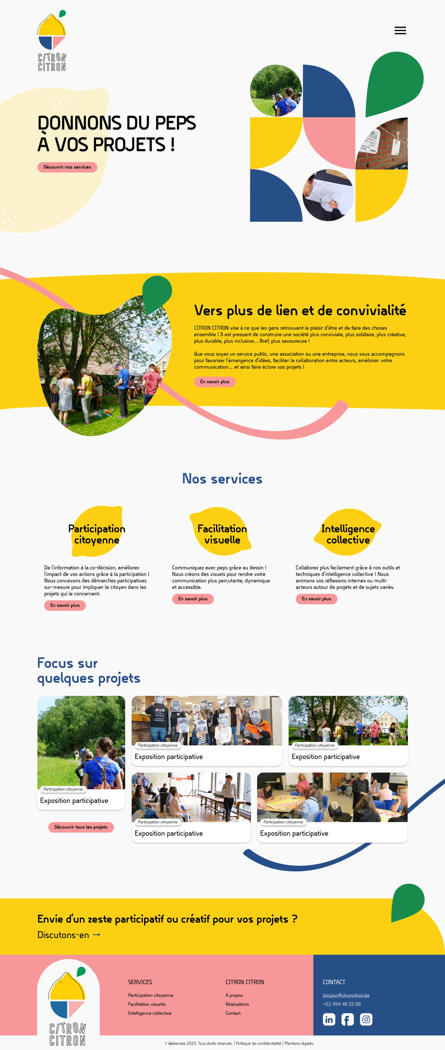 Maquette | Citron-Citron graphic design ui ux web