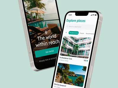 Travel App Design app app design branding mobile app design mobile design mobile ui tourism travel travel app travel services traveling trip ui design