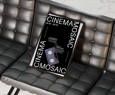 CINEMA MOSAIC POSTER (Passion Project) by @JOVANDESIGNS abstract art design graphic design illustration poster posterdesign