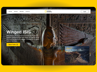 National Geographic - Landing Page Concept dailyuichallenge design home landingpage national geographic nature uidesign ux website